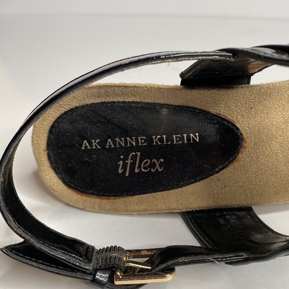 🍒ANNE KLEIN Iflex Black Sandals!!! Wedge Heel !!! - Picture 6 of 10